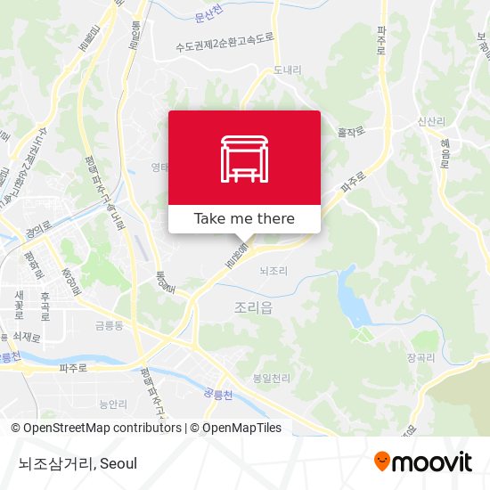 뇌조삼거리 map