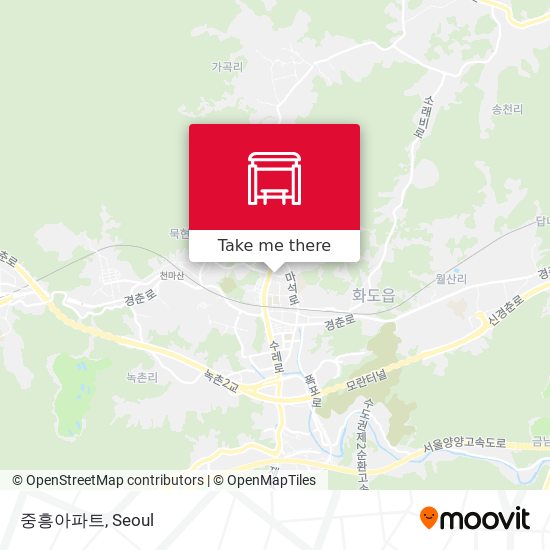중흥아파트 map