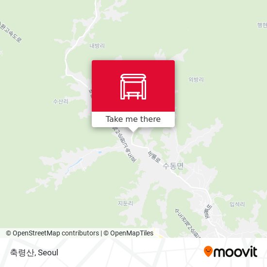 축령산 map