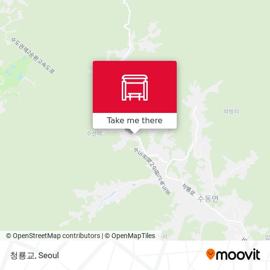 청룡교 map