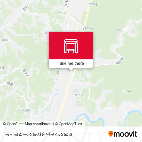동막골입구.소득자원연구소 map