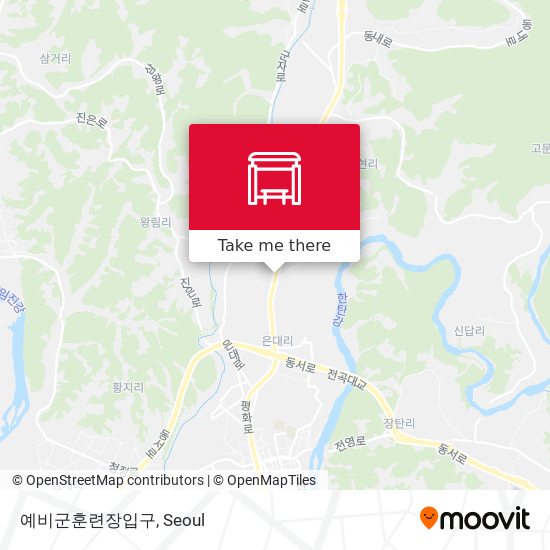 예비군훈련장입구 map