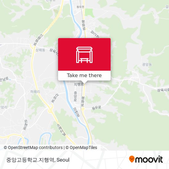 중앙고등학교.지행역 map