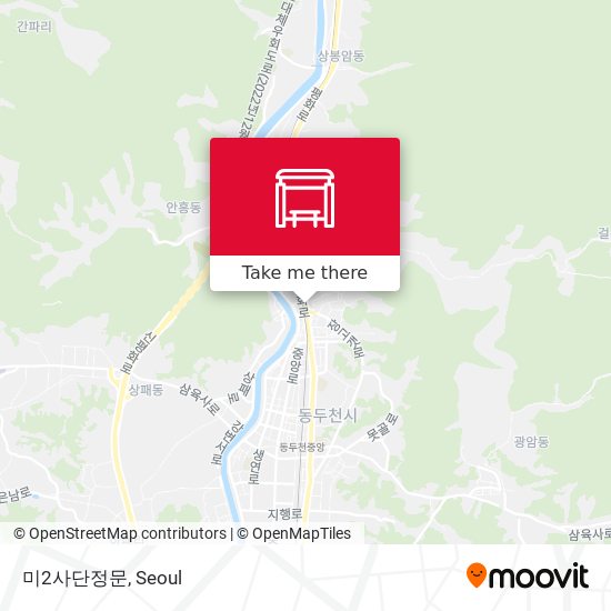 미2사단정문 map