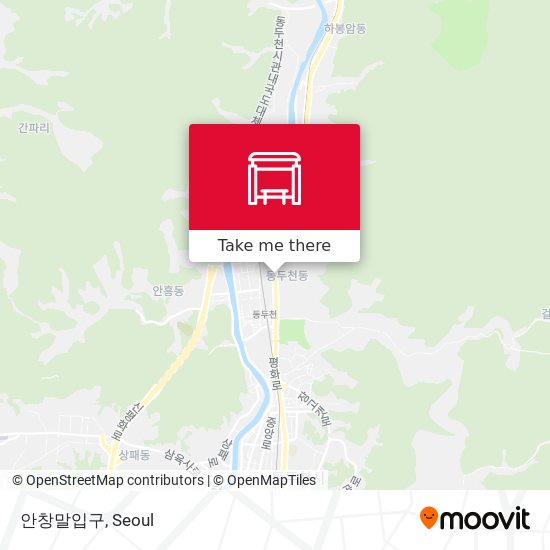 안창말입구 map