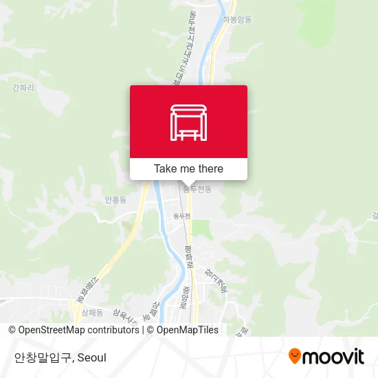 안창말입구 map