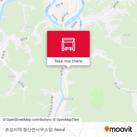 초성리역.청산면사무소앞 map