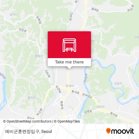 예비군훈련장입구 map