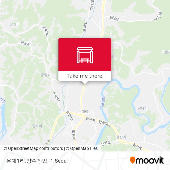 은대1리.양수장입구 map