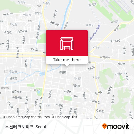 부천테크노파크 map