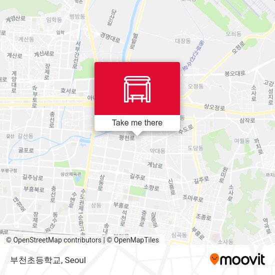 부천초등학교 map