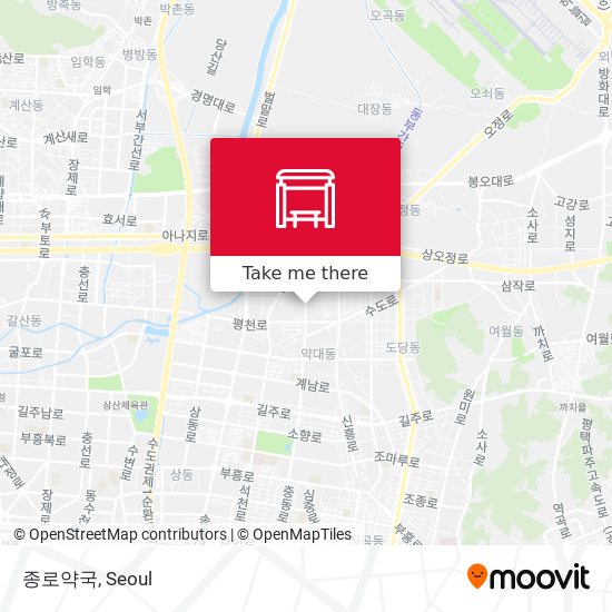 종로약국 map