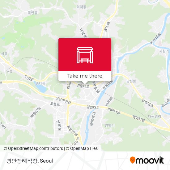 경안장례식장 map