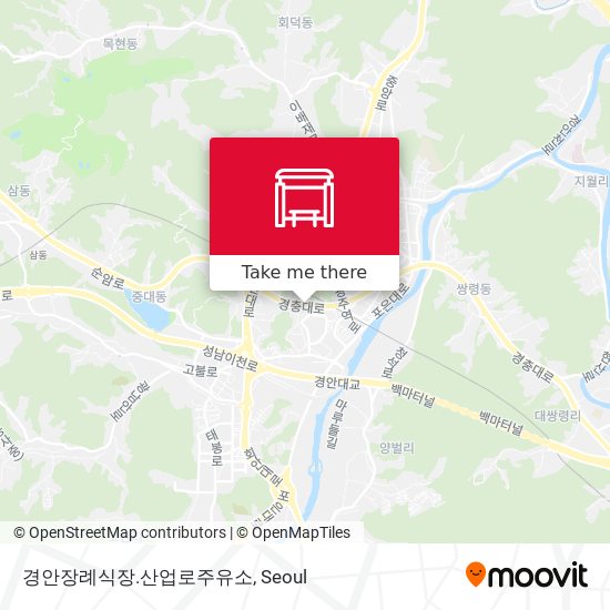 경안장례식장.산업로주유소 map