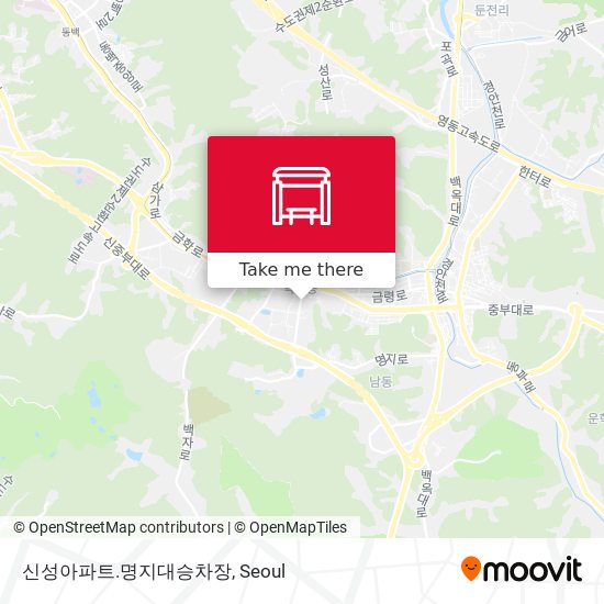 신성아파트.명지대승차장 map