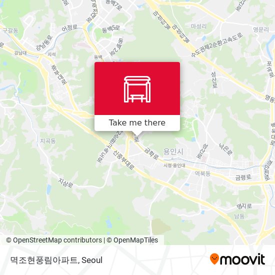 멱조현풍림아파트 map