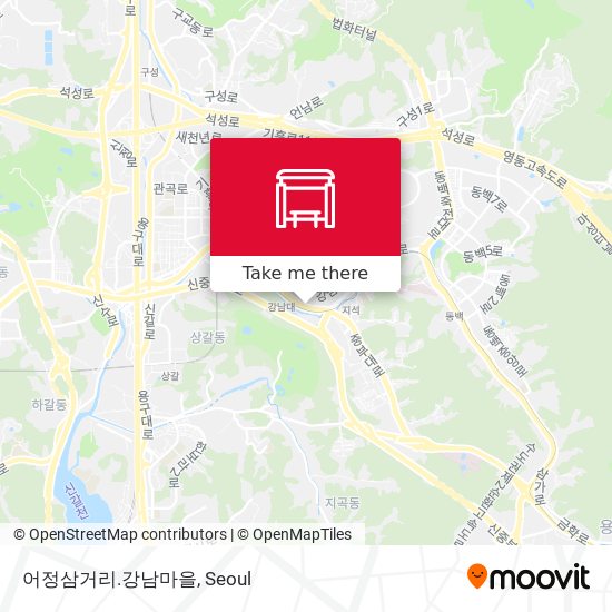 어정삼거리.강남마을 map