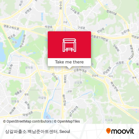 상갈파출소.백남준아트센터 map