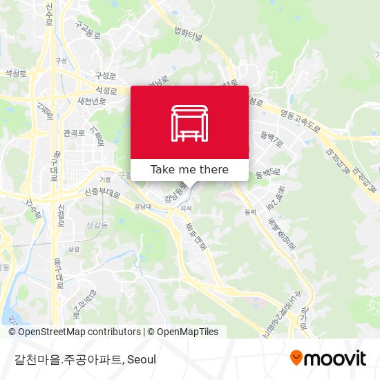 갈천마을.주공아파트 map