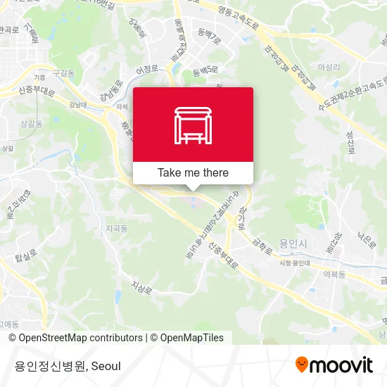 용인정신병원 map