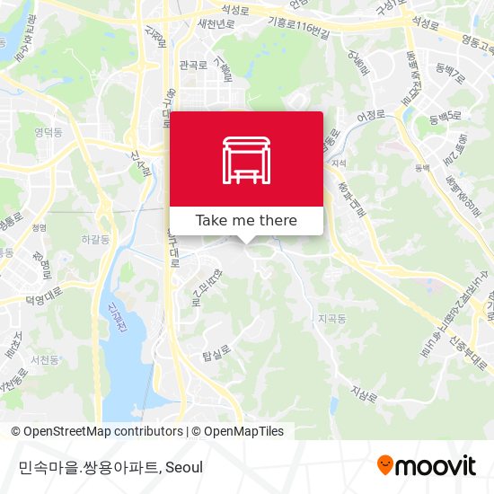민속마을.쌍용아파트 map