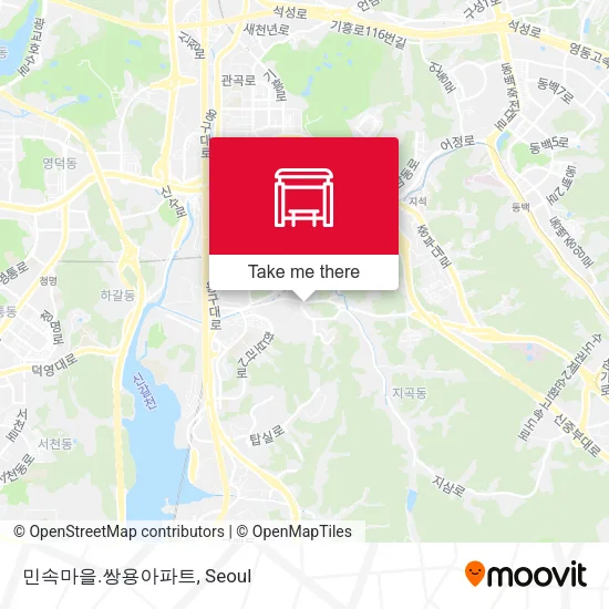 민속마을.쌍용아파트 map