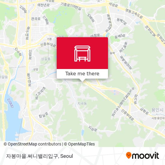 자봉마을.써니밸리입구 map