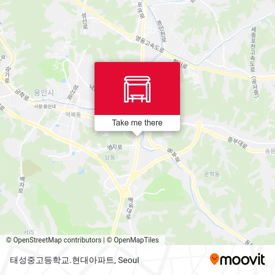 태성중고등학교.현대아파트 map