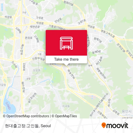 현대출고장.고인돌 map