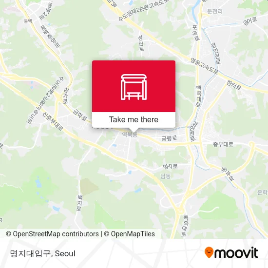 명지대입구 map