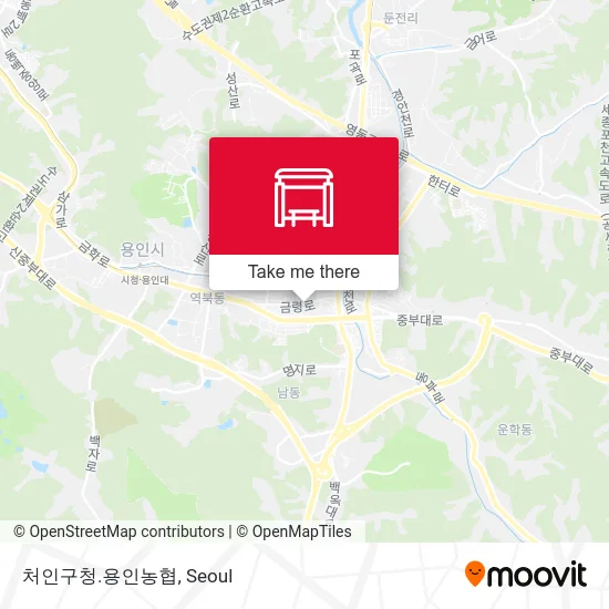 처인구청.용인농협 map