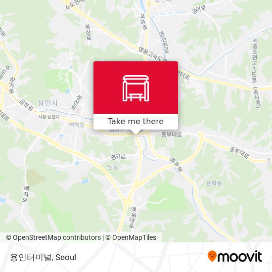 용인터미널 map