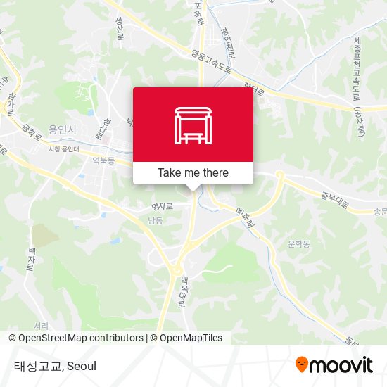 태성고교 map