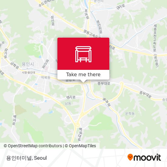 용인터미널 map