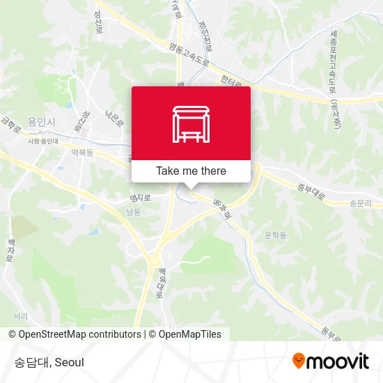 송담대 map