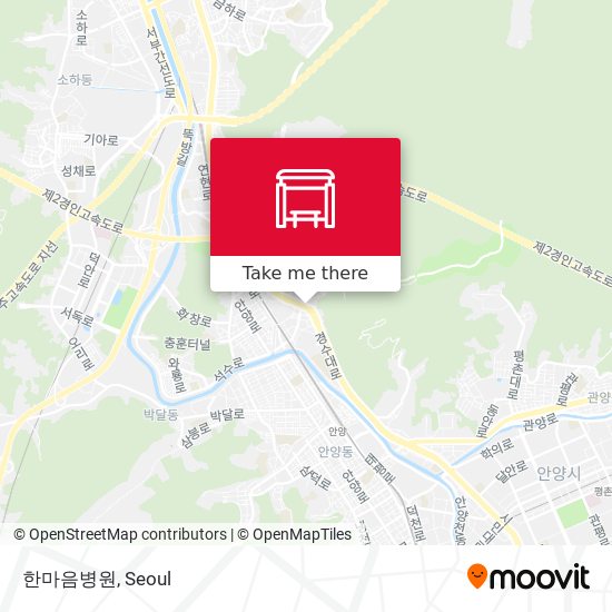 한마음병원 map