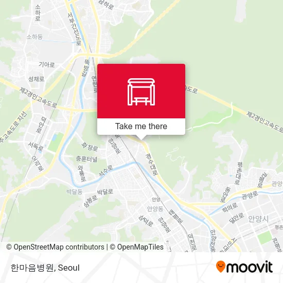 한마음병원 map