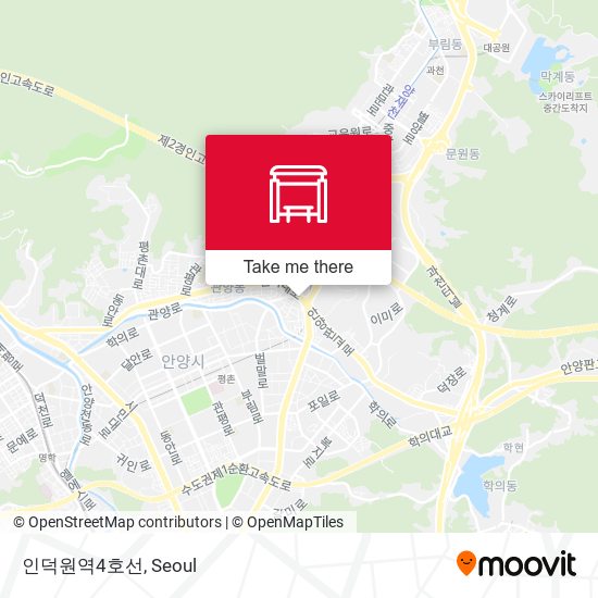 인덕원역4호선 map
