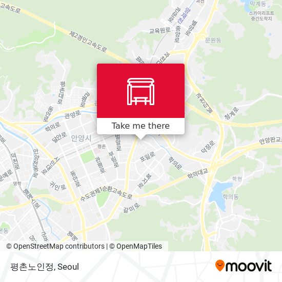 평촌노인정 map