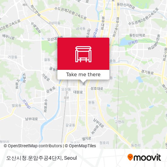 오산시청.운암주공4단지 map