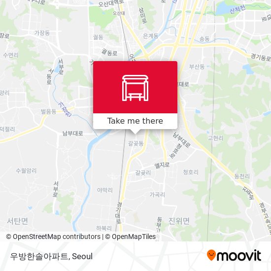 우방한솔아파트 map