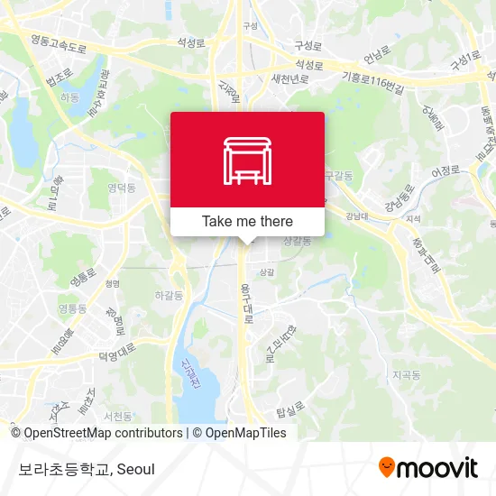 보라초등학교 map