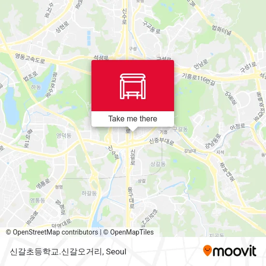 신갈초등학교.신갈오거리 map