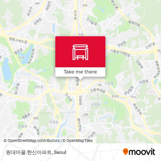 원대마을.한신아파트 map