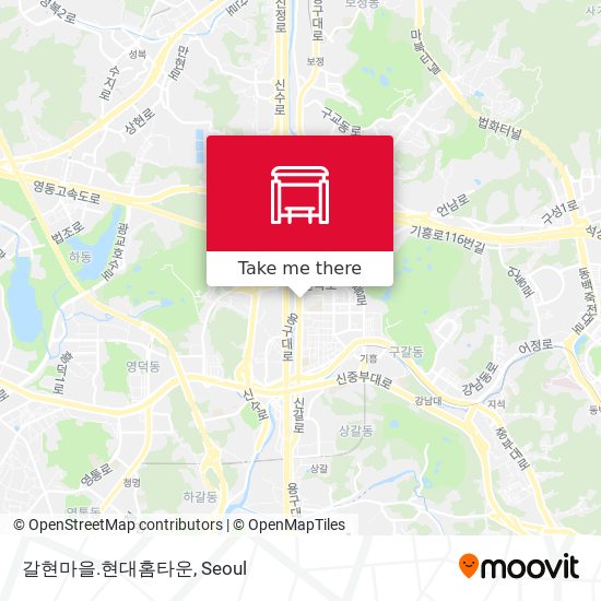 갈현마을.현대홈타운 map