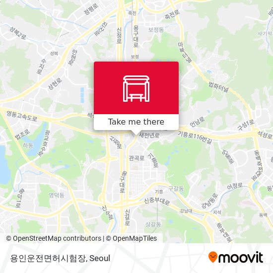 용인운전면허시험장 map