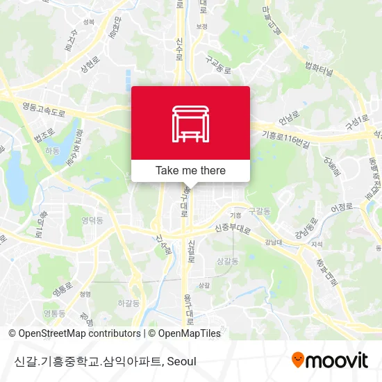 신갈.기흥중학교.삼익아파트 map