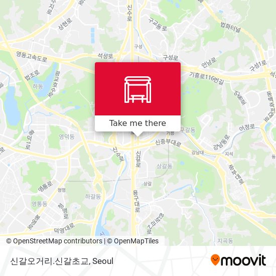 신갈오거리.신갈초교 map