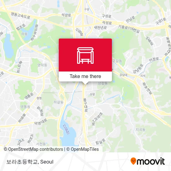 보라초등학교 map