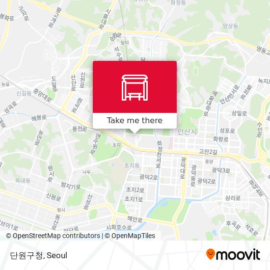 단원구청 map